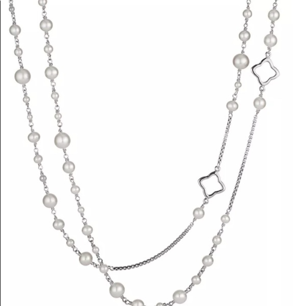 David Yurman pearl chain necklace